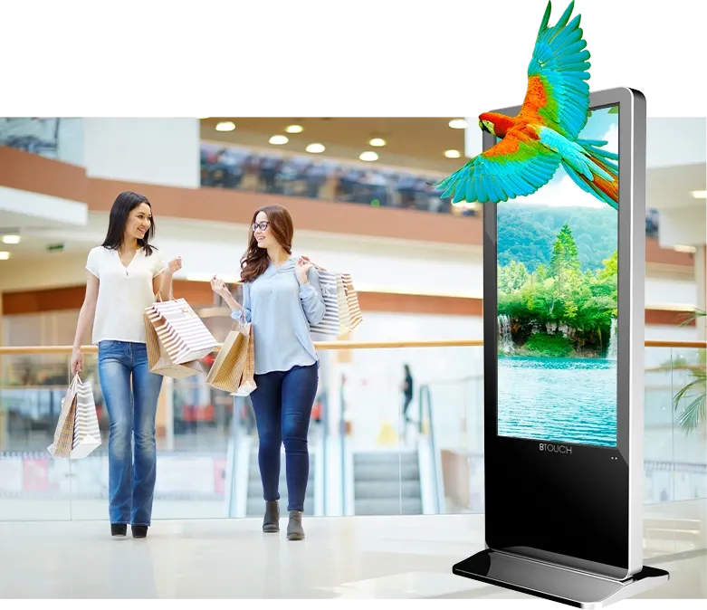 Interactive Freestanding Display Model BT-55XTF